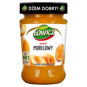 Łowicz-Aprikosenmarmelade mit reduziertem Zuckergehalt 280 g 8 Stück