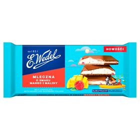 E.WEDEL MILCHSCHOKOLADE MANGO-HIMBEER-GESCHMACK 100 G 20 STÜCK