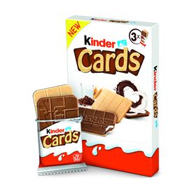KINDERKARTEN WAFFELGEFÜLLT MIT MILCH UND KAKAOFÜLLUNG 76,8 G (3 STÜCK) 18 PACKUNGEN