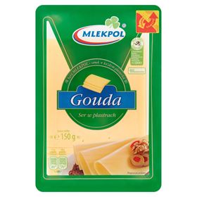 MLEKPOL GOUDA-KÄSE IN SCHEIBEN 150 G 12 STÜCK