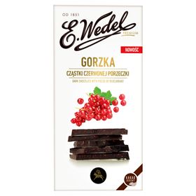 E.WEDEL PREMIUM SCHOKOLADENBITTER MIT JOHANNISBEERE 100 G 12 STK