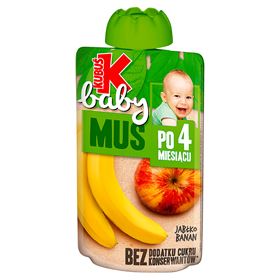 KUBUŚ BABY MOUSSE NACH 4 MONATEN APFEL BANANE 100 G 9 STÜCK