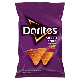 DORITOS TORTILLA CHIPS SÜSSE CHILI-MAIS-CHIPS 100 G 13 STÜCK