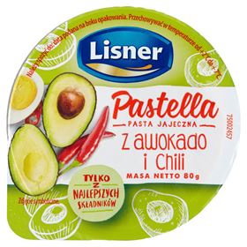 LISNER PASTELLA EIERPASTE MIT AVOCADO UND CHILI 80 G