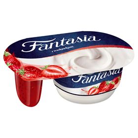 FANTASIA CREME-JOGURT MIT ERDBEEREN 118 G 12 STÜCK