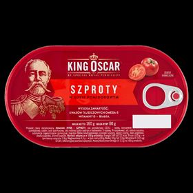 KÖNIG-OSCAR-SPROTTE IN TOMATENSAUCE 160 G 16 STÜCK