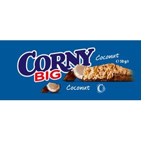 CORNY-Müsliriegel mit Milchschokolade und Kokosnuss, 50 g, 24 Stück