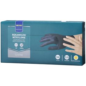 METRO PROFESSIONAL HANDSCHUHE 100 STÜCK NITRIL S SCHWARZ