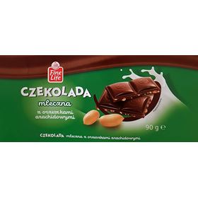 FEINE LIFE-MILCHSCHOKOLADE MIT ERDNÜSSEN 90 G