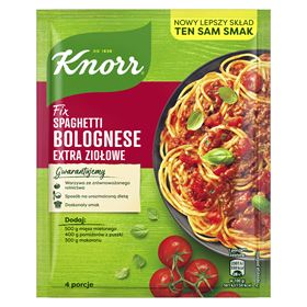 KNORR FIX SPAGHETTI BOLOGNESE EXTRA KRÄUTER 42 G 21 STÜCK