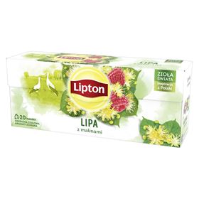 LIPTON KRÄUTERTEE AROMATISIERTE LIMETTE MIT HIMBEERE 18 G (20 BEUTEL)