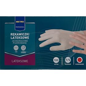 METRO PROFESSIONAL LATEXHANDSCHUHE 100 STÜCK GRÖSSE L