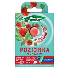 HERBAPOL ERFRISCHENDE SÜßE SÜSSE MIT FLACHS UND ZINK Walderdbeeren, Brennnessel, 20 g (8 Stück), 16 Packungen