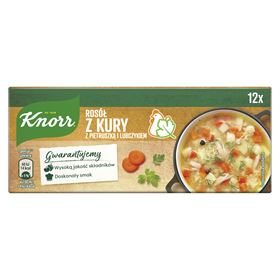 KNORR HÜHNERBRÜHE MIT Petersilie und Liebstöckel 120 g (12 x 10 g)