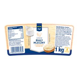 METRO CHEF WEISSE MILCHCREME MIT REIS-CRUNCHES 1 KG