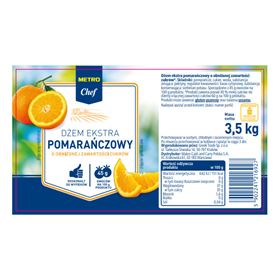 METRO CHEF EXTRA ORANGENMARMELADE MIT REDUZIERTEM ZUCKER 3,5 KG