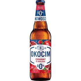OKOCIM ALKOHOLFREIES BIER 0% GRANATAPFEL MIT HIMBEERE 500 ML 20 FLASCHEN 20 STÜCK