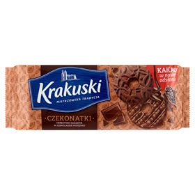KRAKUSKI CHOKONATKKI KAKAO-BISKS IN MILCHSCHOKOLADE 165 G 26 STÜCK