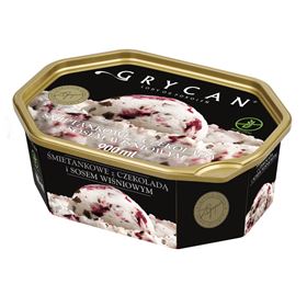 GRYCAN-EIS MIT SCHOKOLADE UND KIRSCHSAUCE 900 ML