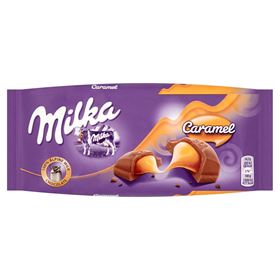 MILKA MILCHSCHOKOLADE MIT KARAMELLFÜLLUNG 100 G 18 STÜCK