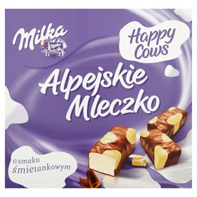 MILKA ALPINE MILCHCREME AROMATISIERTE MILCH GLÜCKLICHE KÜHE 330 G 16 STÜCK