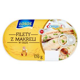 LACHS-USTKA-MAKREEL-FILETS IN ÖL 170 G