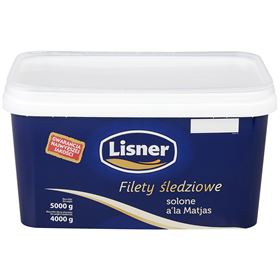 LISNER GESALZTE HERINGSFILETS A'LA MATJAS 5000 G