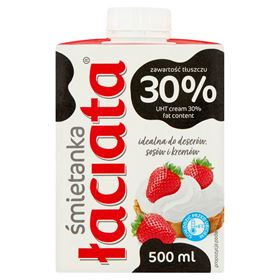 ŁACIATA UHT-CREME 30 % 500 ML 8 STK