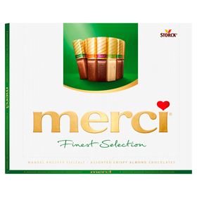 MERCI FINEST SELECTION KOLLEKTION VON SCHOKOLADEN MIT MANDEL 250 G