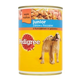 PEDIGREE JUNIOR MIT HUHN IN JELLET ALLEINFUTTER 400 G 24 STÜCK