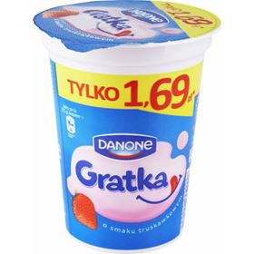 GRATKA-DESSERT MIT ERDBEERGESCHMACK 290 G 12 STÜCK