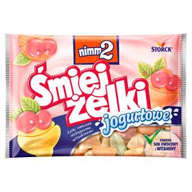 NIMM2 ŚMIEJŻKI JOGURT-FRUCHTGUMMIES, ANGEREICHERT MIT VITAMINEN 100 G 18 STÜCK