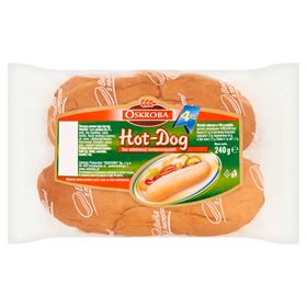 HOT-DOG-STÄRKE-WEIZENBROT 240 G (4 STÜCK)