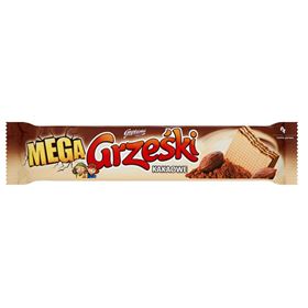 GRZEŚŚKI MEGA KAKAOWAFFEL ETIKETTIERT MIT KAKAOCREME 34 G 32 STÜCK