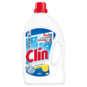CLIN WINDOWS & GLASS ZITRONENFLÜSSIGKEIT ZUM WASCHEN VON GLASOBERFLÄCHEN 4,5 L