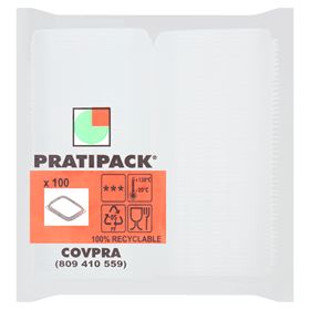 KREIS PACK RECHTECKDECKEL 100 STK