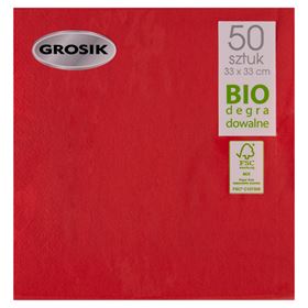 PENA-SERVIETTEN BIOLOGISCH ABBAUBAR ROT 33 X 33 CM 50 STÜCK
