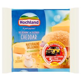 HOCHLAND FRISCH-CHEDDAR-KÄSE IN SCHEIBEN 130 G 10 STÜCK