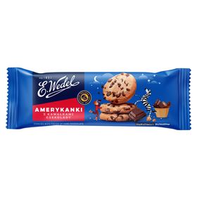 E.WEDEL AMEREKANKI KLASSISCHE Krokantkekse mit Schokoladensplittern 125 g