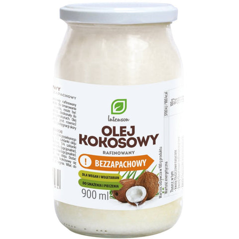 Unparfümiertes raffiniertes Kokosöl 900ml INTENSON
