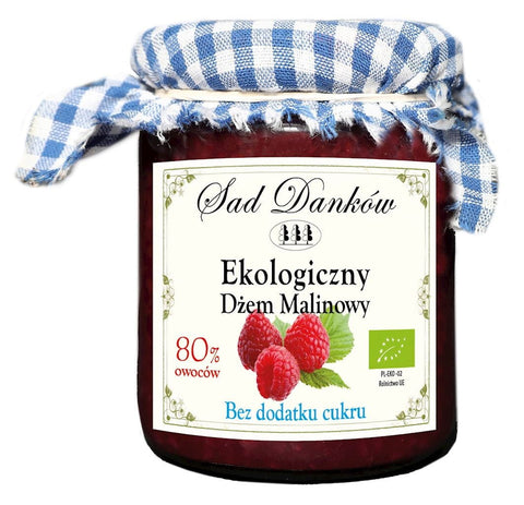 Himbeermarmelade ohne Zucker BIO 260 g - SAD DANKÓW
