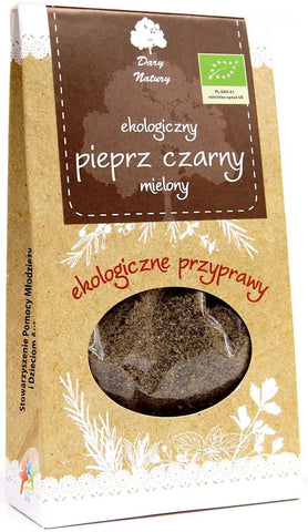Gemahlener schwarzer Pfeffer BIO 50 g - GESCHENKE DER NATUR
